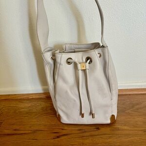 Vince Camuto White Slouchy Bag